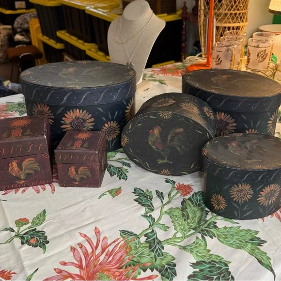 Bobs Vintage Stacking Nesting Boxes - Picture 1 of 7